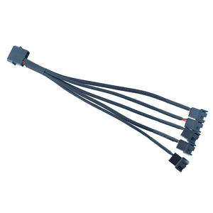 Casing komputer besar 4-Pin hingga 3/4-Pin, kabel adaptor kipas pendingin, harnes kabel ekstensi 1-to-2/3/4/5 Pin - Product Image 1