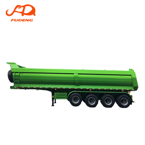 Remorque benne arrière à prix d'usine, 4 essieux, volume de carrossage personnalisable, 50, 60, 70, 80 tonnes, remorque multi-transports pour le transport du <span class=keywords><strong>charbon</strong></span> - Product Image 1