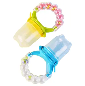 Wholesale baby pacifier Case Infant Fruit Nipples Baby Teething Toys food grade silicone