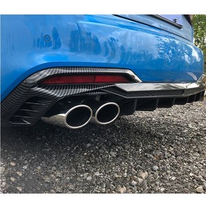 Diffusore Posteriore con Motivo in Carbonio e Tubi di Scarico per Audi <span class=keywords><strong>A5</strong></span> 2021-2022, Upgrade Stile S5 Lambor - Product Image 4