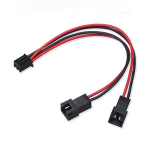 Cable Paralelo Personalizado XH2.54mm-2P 1 a 2, Cable Rojo y Negro para Controlador de Ventilador de Garganta - Product Image 4
