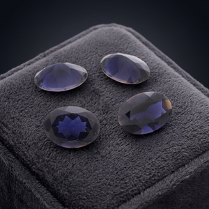 Piedras Preciosas de Iolita Azul Natural, Corte Ovalado, Facetadas, Sueltas, Certificadas por Terceros, Venta al Por Mayor, Gopika Exports, para Joyería - Product Image 1