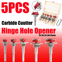 Kit de 5 forets Forstner pour le travail du bois, marque OEM/ODM, longueur de travail 35 mm, finition peinte, garantie standard chinoise, pour armoires