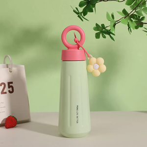 Nuevo Vaso Aislado al Vacío de Acero Inoxidable 316 con Diseño de Pétalos, Conservación del Calor, 450 ml, Gran Capacidad, Lindo, Portátil, con Correa, Ideal para Regalo - Product Image 3