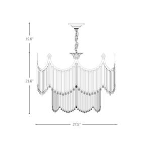 French Retro Copper Crystal Lamp Modern European Luxury Villa Chandelier for Living <b>Dining</b> Bedroom LED Black White for Hotels - Product Image 2