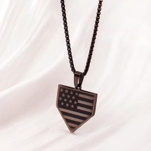 Collares de acero inoxidable populares y más vendidos, frases inspiradoras, lemas, escudos, colgantes, accesorios de moda - Product Image 5