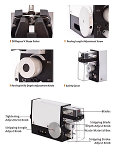 Machine d'épluchage portative pneumatique de coupe de câble de fil de prix bas d'approvisionnement d'usine professionnel - Product Image 6