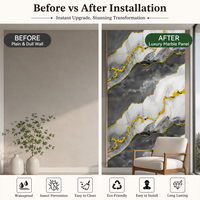 Panel de Pared de PVC con Tecnología Nano, Transpirable, con Protección UV, Antibacteriano, Inodoro, para Decoración de Interiores, Ideal para Guarderías