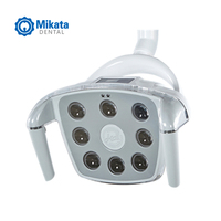 Lampe opératoire dentaire à 8 LED avec capteur, pour fauteuil électrique, avec pièces de rechange en plastique et métal, 7000-60000 Lux, température de couleur 4000-5500K