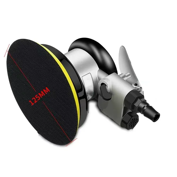 HIGH PERFORMANCE WITH LOW NOISE CENTRAL VACUUM finishing tool air sander in PSA and Hook & Loop pads