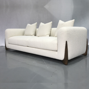 Juego de Sofás Modernos Personalizados para Hotel, Color Blanco, Muebles de Tela Sencillos para Villa, Sofá Seccional de 123 Asientos para Eventos y Bodas - Product Image 2