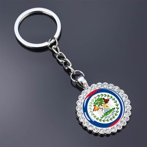 Nuevo Llavero con Bandera de Bahamas, Adorno de Cristal con Pedrería, Colgante para Llaves, Personalizado con Todas las Banderas Nacionales, Venta al Por Mayor - Product Image 3