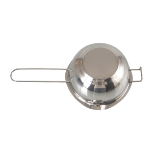 Vente en gros Outil de cuisson personnalisé Melting Pot Becs verseurs doubles Bol à fondre en acier inoxydable pour fromage, sucre, chocolat avec long manche - Product Image 6