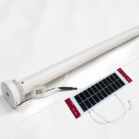 Panneau de charge solaire en plastique moderne 1.3W pour stores enrouleurs intelligents modèle rideau moteur stores vénitiens matière moteur stores à rouleaux