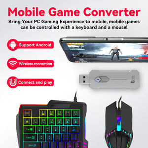 Juego de adaptador convertidor de ratón y teclado con mango profesional para juegos X8 con Control de retroceso inteligente para teléfono móvil Android - Product Image 6