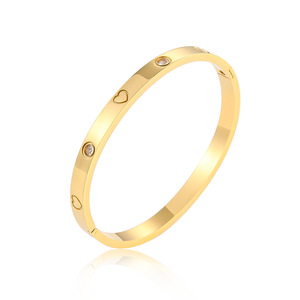 Pulsera de Acero de Titanio Oro Rosa Versión Coreana Auténtica para Mujer, Diseño de Nicho Estilo Viento Frío, Moda Genuina Platino - Product Image 5