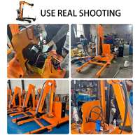 Grue rotative à faible bruit de 1500 kg montée sur véhicule, rotation à 360 degrés, treuil électrique pliable pour le levage de marchandises sur camionnette