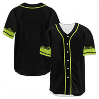 Maillot de baseball unisexe personnalisé respirant 100 % polyester imprimé par sublimation pour entraînement sportif, coupe athlétique à manches courtes