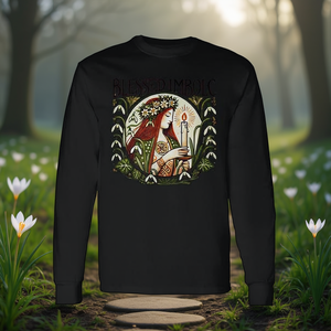 T-shirt à manches longues avec illustration de la déesse Imbolc, design des déesses Brigid - Product Image 3