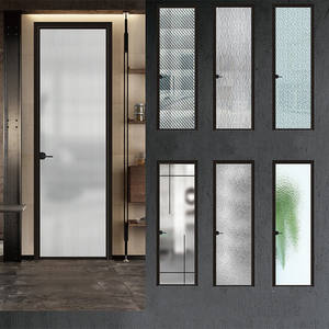 Diseño Crash Almuniumn Glass Windlass Mujeres Baño Interior Venta al por menor Operador <span class=keywords><strong>de</strong></span> ducha-top Swing Louver Door - Product Image 4