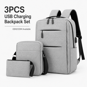 <span class=keywords><strong>Sac</strong></span> à dos pour <span class=keywords><strong>ordinateur</strong></span> portable, ensemble de 3 pièces, cadeau d'affaires, <span class=keywords><strong>sac</strong></span> pour <span class=keywords><strong>ordinateur</strong></span> de couleur unie, <span class=keywords><strong>sac</strong></span> pour <span class=keywords><strong>ordinateur</strong></span> portable minimaliste avec pochette <span class=keywords><strong>bandoulière</strong></span> - Product Image 1