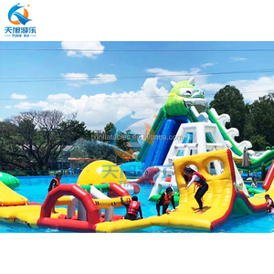 Parque Acuático Inflable Gigante con Toboganes, Divertido Parque de Atracciones Temático, <span class=keywords><strong>Piscina</strong></span> Grande Inflable de PVC Resistente - Product Image 3
