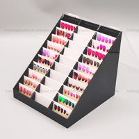 Boîte de rangement acrylique Nail Art Partition anti-poussière Matériau en plexiglas en plastique pour le bureau de détail pour l'affichage des couleurs des ongles