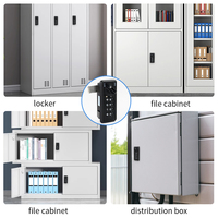 Serrure à combinaison mécanique à 4 chiffres pour casier de gym, armoire scolaire, serrure à code avec clé maîtresse 66030