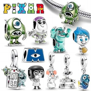 Abalorio Original <span class=keywords><strong>de</strong></span> <span class=keywords><strong>Plata</strong></span> 925 <span class=keywords><strong>de</strong></span> Tailandia, con Diseño <span class=keywords><strong>de</strong></span> Pixar Monsters Inc. y Buzz Lightyear, Compatible con Pulseras <span class=keywords><strong>Pandora</strong></span>, Joyería <span class=keywords><strong>para</strong></span> Niños - Product Image 1