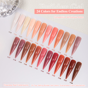 Vendeeni เจลต่อเล็บอะคริลิคเจลต่อเล็บสีน้ำตาล24สีโพลีเจล TPU Hema ฟรีเจลแข็ง20g อุปกรณ์ทำเล็บเจลยูวี - Product Image 6