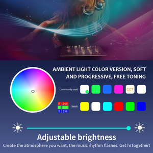 Bande lumineuse led d'intérieur flexible, décoration d'ambiance, contrôle par application mobile, pour voiture - Product Image 5