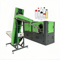Équipement de soufflage de bouteilles en plastique PP PC avec PLC Mitsubishi, vanne haute pression, machine de production intégrée automatique