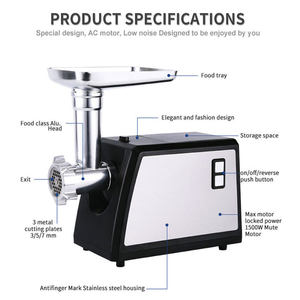 <span class=keywords><strong>Picadora</strong></span> de Carne MGK de Acero Inoxidable, <span class=keywords><strong>Picadora</strong></span> de Alimentos de 800W/1200W/2000W a Precio Económico - Product Image 2