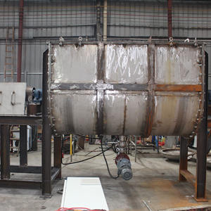 Horizontal Mixer Horizontal Ribbon <b>Feed</b> Mixer Stainless Steel <b>Feed</b> Mixer Poultry <b>Feed</b> Mixing Ribbon Mixer With Heating - Product Image 4