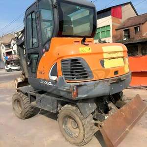 รถขุดดินดั้งเดิมของ Doosan รุ่น DX60W-9 ขนาด 6 ตัน ระบบไฮดรอลิก มีสินค้าในสต็อกพร้อมขาย - Product Image 2