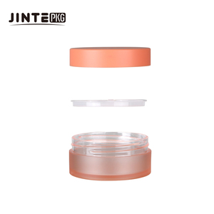 Bocaux plats en plastique PETG de 2 oz avec couvercle de couleur personnalisée pour <span class=keywords><strong>beurre</strong></span> corporel, masque capillaire, emballage cosmétique - Product Image 6