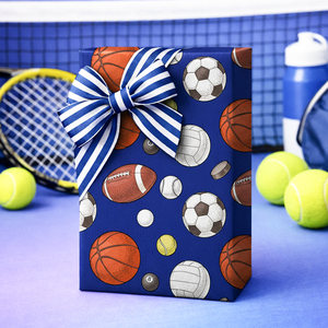 sports <b>pattern</b> gift wrapping <b>paper</b> Basketball football Children's Day wrapping <b>paper</b> Immediate delivery upon order - Product Image 5