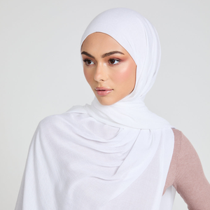 Haute qualité respirant personnalisé mode châle islamique Modal coton Hijab écharpe léger Bawal Turbans pour les musulmans pour l'automne - Product Image 1