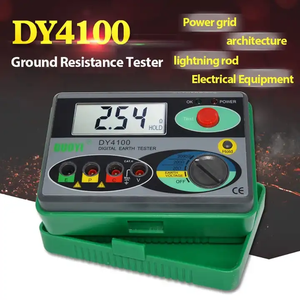 Probador de resistencia de tierra Digital de alto voltaje 0-2000 Ohm Tester Meter Multímetro Megohmmeter para pruebas de alto voltaje de hasta 500V - Product Image 3