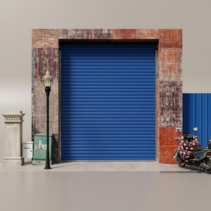 Porte de <span class=keywords><strong>garage</strong></span> à enroulement en acier au design moderne |   Porte de <span class=keywords><strong>garage</strong></span> télécommandée isolée, résistante au vent fort, anti-corrosion et résistante au sel - Product Image 1