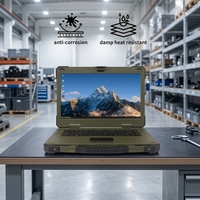15,6 inch robuuste laptop waterdicht stofdicht schokbestendig industriële computer groen voor maritiem gebruik voor geologische onderzoeken