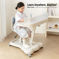 Tenwin 2802 OEM rose réglable Table d'étude chaise de bureau assemblage facile nouvelle annonce apprentissage chaise mobile pour étudiants enfants école
