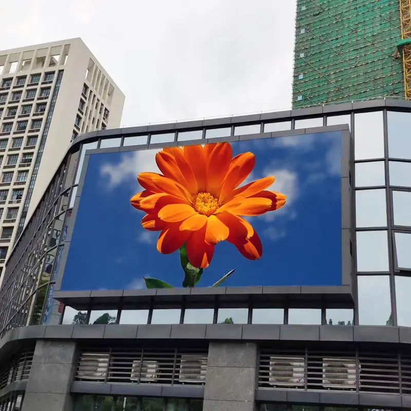 LED Advertising Display Single Screen for Outdoor P2.5 Wall Embedded LED Display Screen