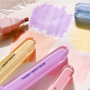 Bolígrafo Fluorescente con Purpurina de Alto Valor Cromático para Estudiantes, Gran Capacidad, Ancho de Escritura de 0.5 mm, Diseño de Cielo Estrellado, para Dibujar a Mano, de Plástico - Product Image 3