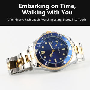 <span class=keywords><strong>Lunette</strong></span> tournante à la mode étanche calendrier Date montre mouvement automatique en acier inoxydable mécanique Sport montre - Product Image 3