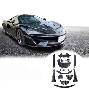 Kit completo de carrocería de fibra de carbono seca estilo No-vit-ec, alerón trasero, faldones laterales, ventilación de techo, panel de puerta, tapa de maletero para McLaren 540C <span class=keywords><strong>570S</strong></span> 570GT - Product Image 1