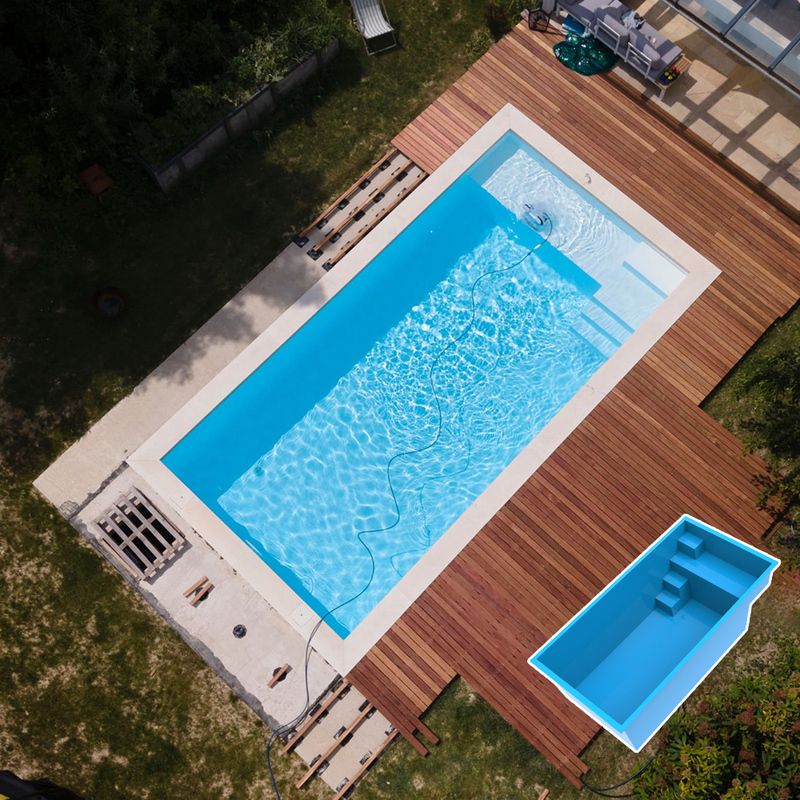 High Quality hotel garden fiberglass aboveground