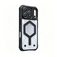 Coque Heybingo Armor Design magnétique TPU+PC pour protection intégrale à 360° avec protection d'objectif d'appareil photo et finition douce pour la peau