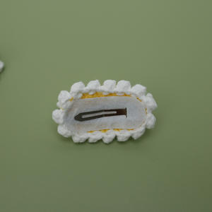 للبيع بالجملة إكسسوار شعر كاواي جميل إبداعي رخيص مصنوع يدويًا قلب ملاك كروشيه ناعم للفتيات والأطفال والنساء هدية - Product Image 4