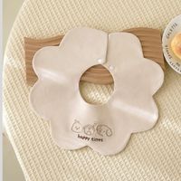 Bavoirs coréens en coton de qualité supérieure pour bébé, motif dessin animé, conception 2 couches anti-régurgitation et anti-bave, rotation à 360°, unisexe